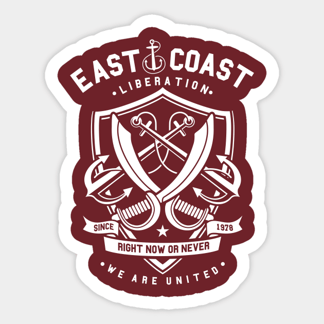 East Coast Liberation Sticker by Z1